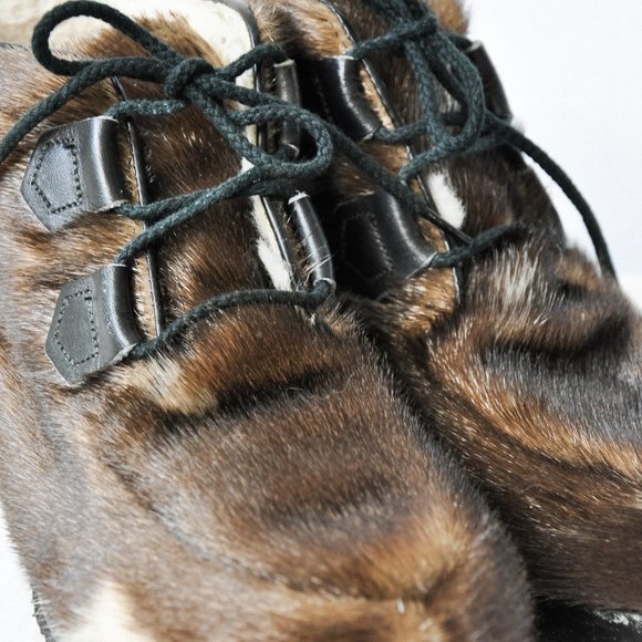 Vintage 1970s Blondo Seal Fur Boots - Picture 3 of 11